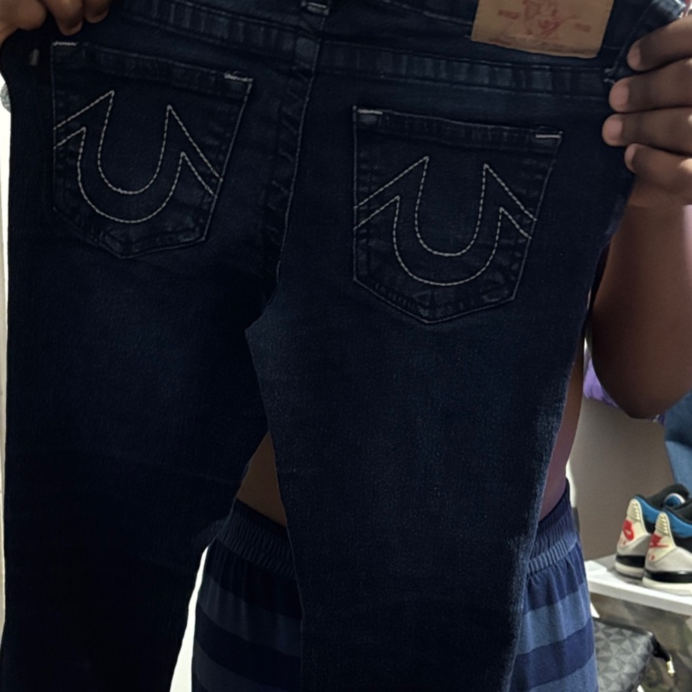 True Religion BOY SIZE 10 Dark Blue Skinny Jeans